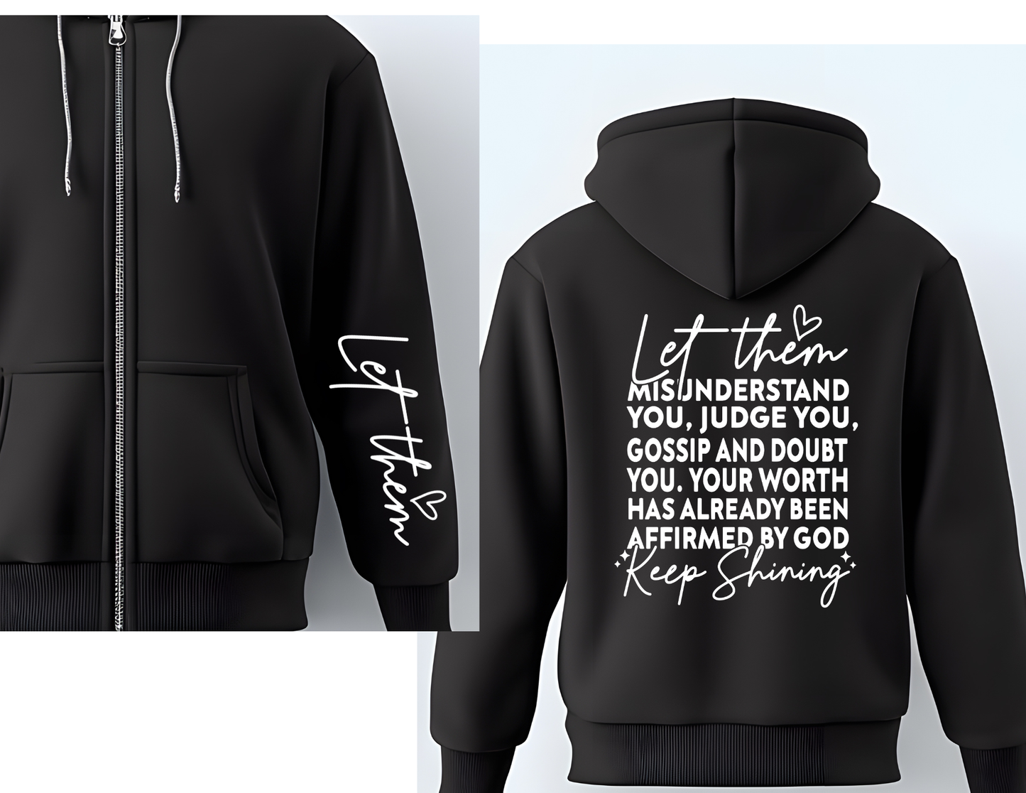 Dear Person Behind Me Let Them Zip-Up Hoodie