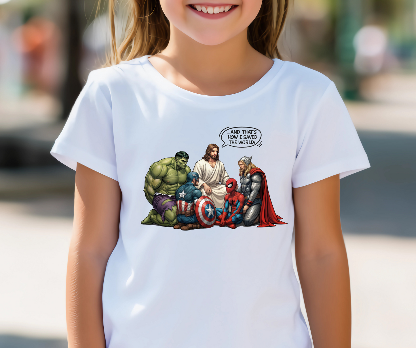 Kid's Jesus This is how I Saved the World Tee