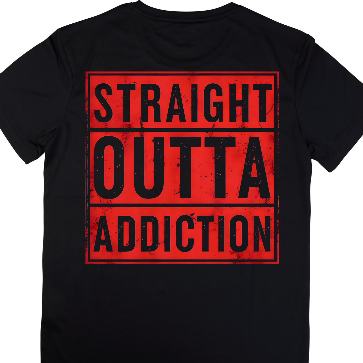 Straight Outta Addiction Soft Cotton Tee Recovery NA, AA, Unisex, Inspirational