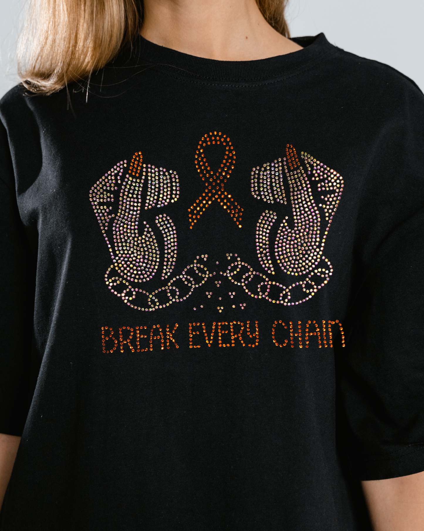 Custom Ribbon Break Every Chain Tee