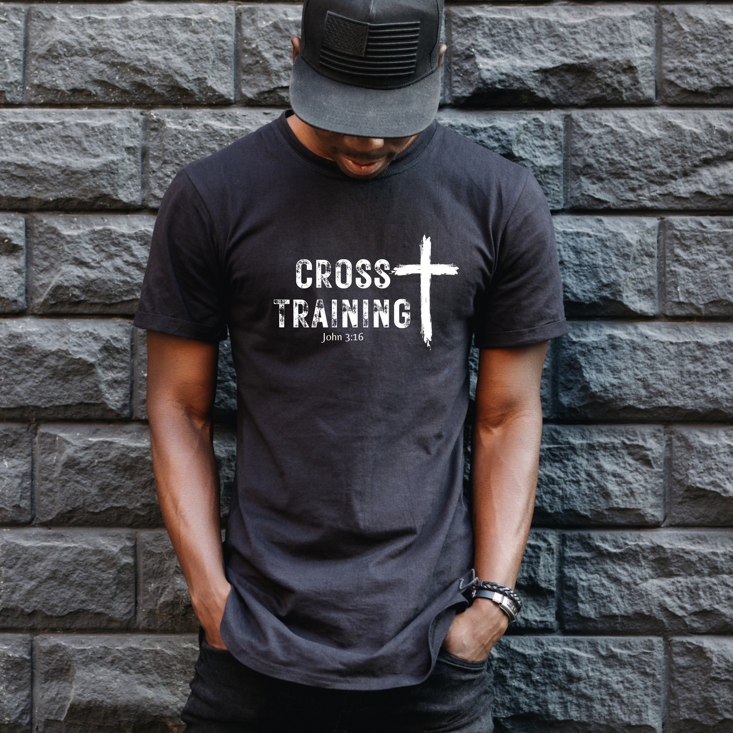 Cross Training Soft Cotton Tee, Workout, Gym, Faith Based, HIIT, Fitness, Ministry