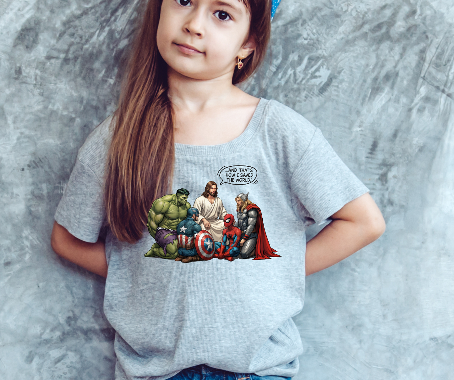 Kid's Jesus This is how I Saved the World Tee