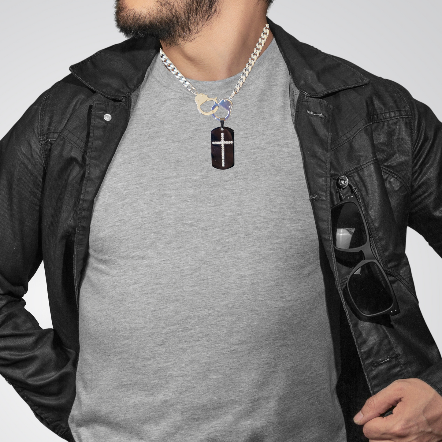 Cuffed 2 the Cross Necklace