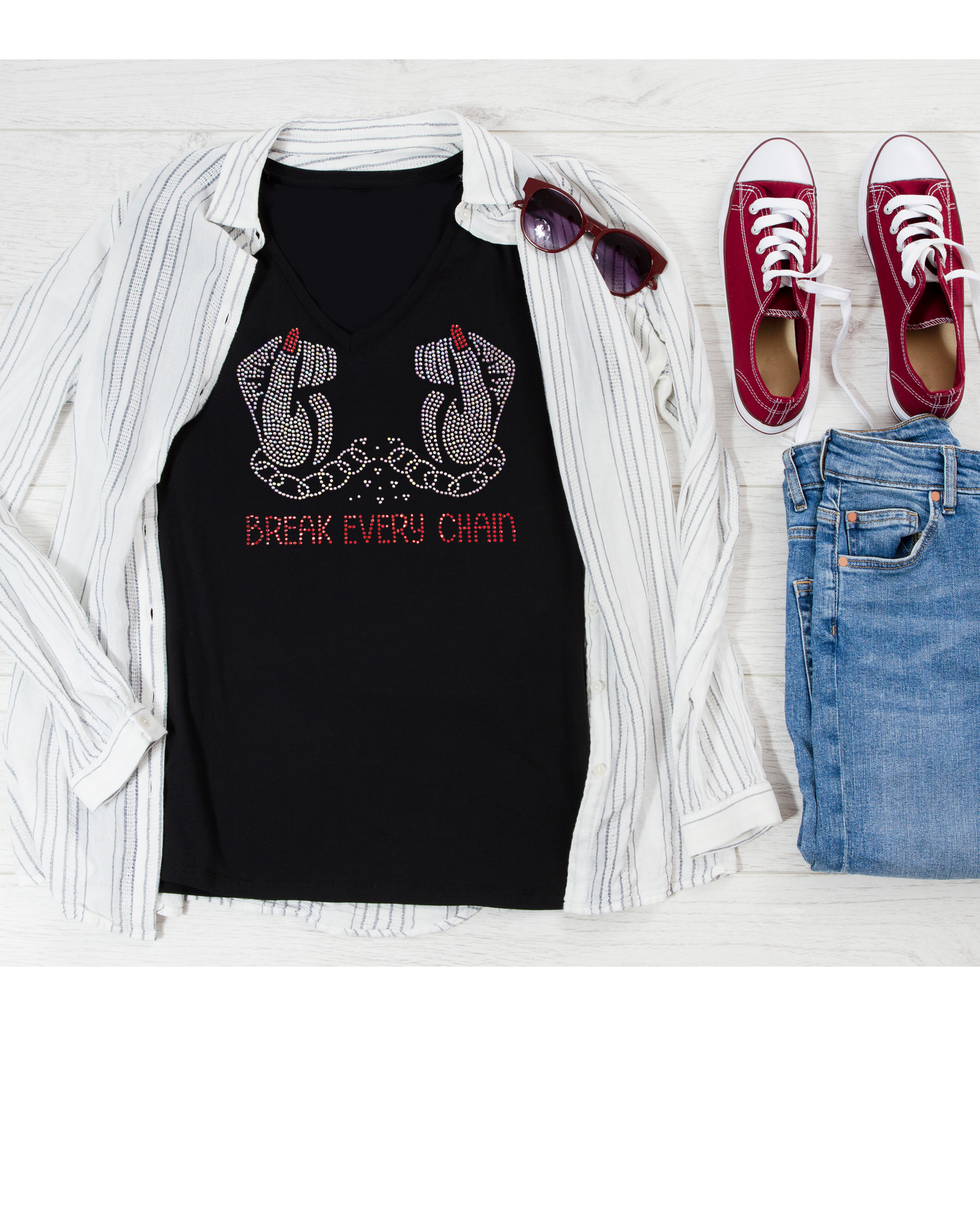 Break Every Chain Red Short Sleeve Tee